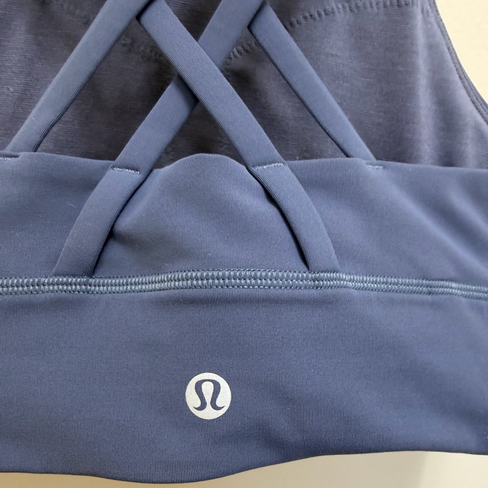 Lululemon Energy Longline Sports Bra in Shade  Size 6 - Picture 5 of 6